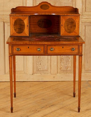 ADAMS STYLE SATINWOOD LEATHER TOP