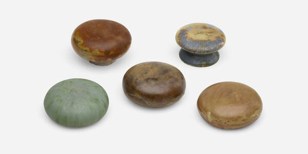 Adelaide Robineau. Door knobs,