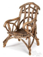ADIRONDACK ARMCHAIR, EARLY/MID