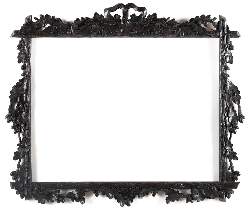 ADIRONDACK CARVED OAK FRAME 23" X