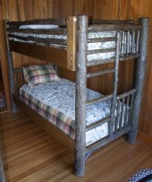 ADIRONDACK STYLE BUNK BED Oak