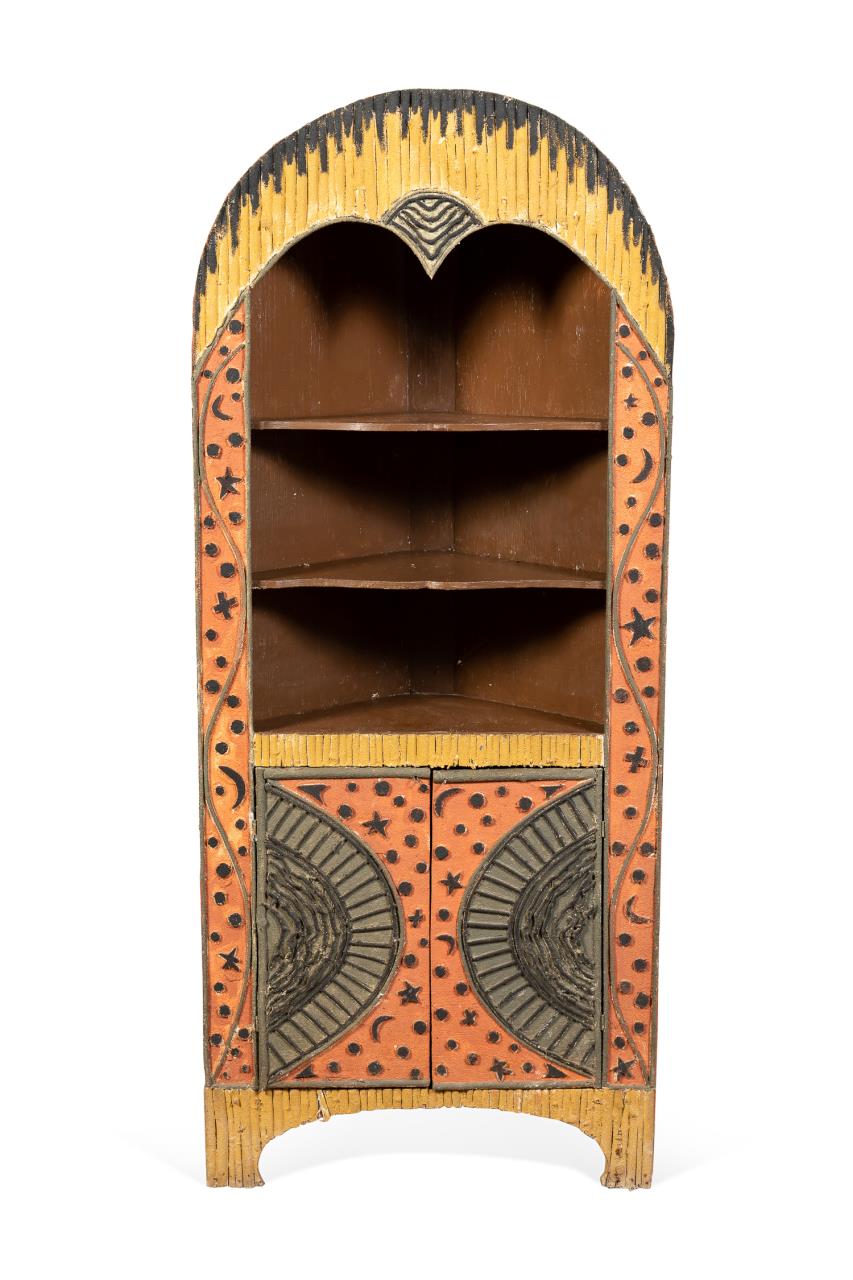 ADIRONDACK STYLE FOLK ART CORNER