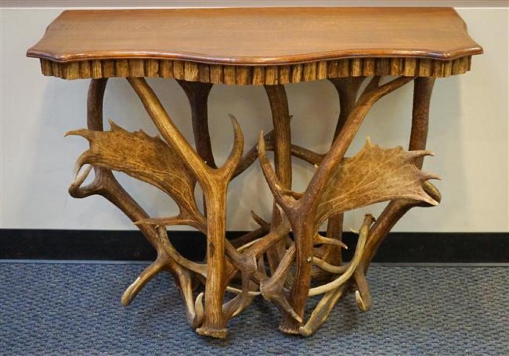 ADIRONDACK STYLE OAK TOP STAG AND