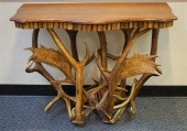 ADIRONDACK STYLE OAK TOP STAG