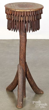ADIRONDACK TWIG PLANT STAND, E