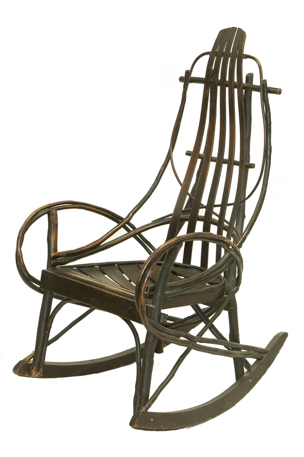 ADIRONDACK TWIG ROCKING CHAIR Circa