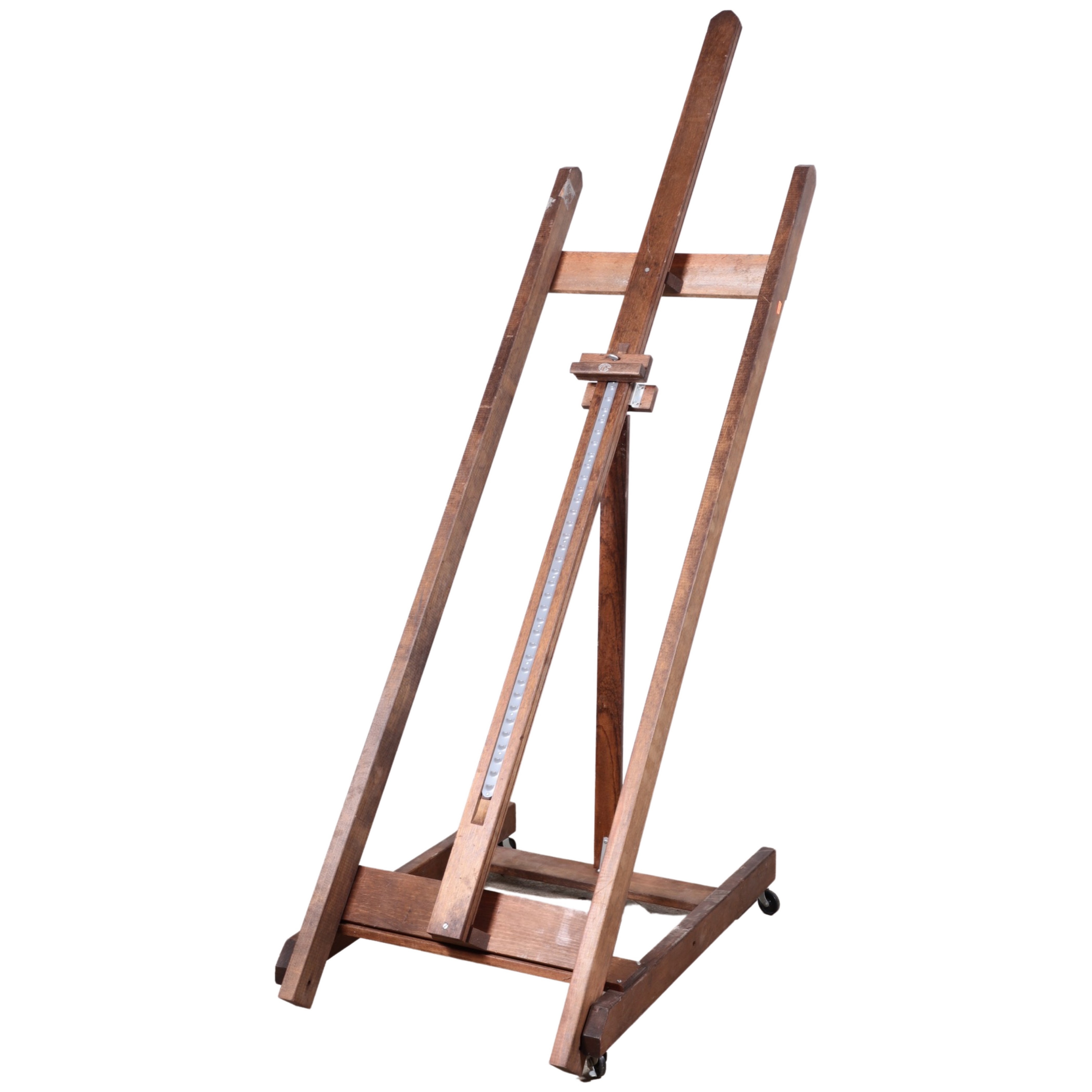 Adjustable art easel, 88"h x 25"w