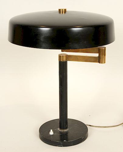 ADJUSTABLE BRASS IRON DESK LAMP