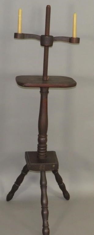 ADJUSTABLE CANDLESTANDca. 1800;