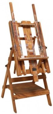 ADJUSTABLE OAK ARTIST'S STUDIO