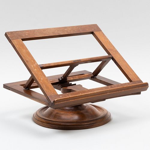 ADJUSTABLE OAK BOOK STANDIn two