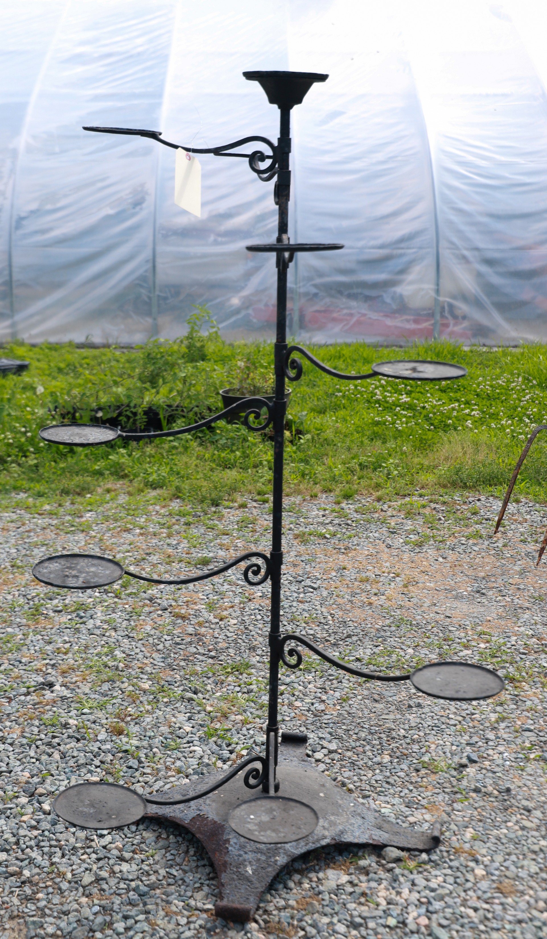 Adjustable tiered plant stand, 9
