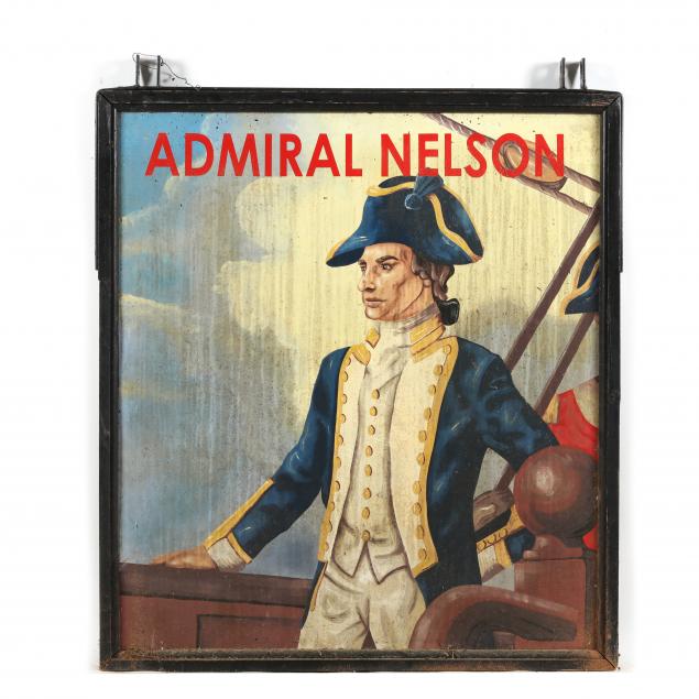 ADMIRAL NELSON PUB SIGN Late 20th