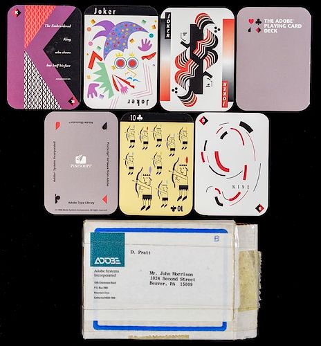 ADOBE PLAYING CARD DECK.Adobe