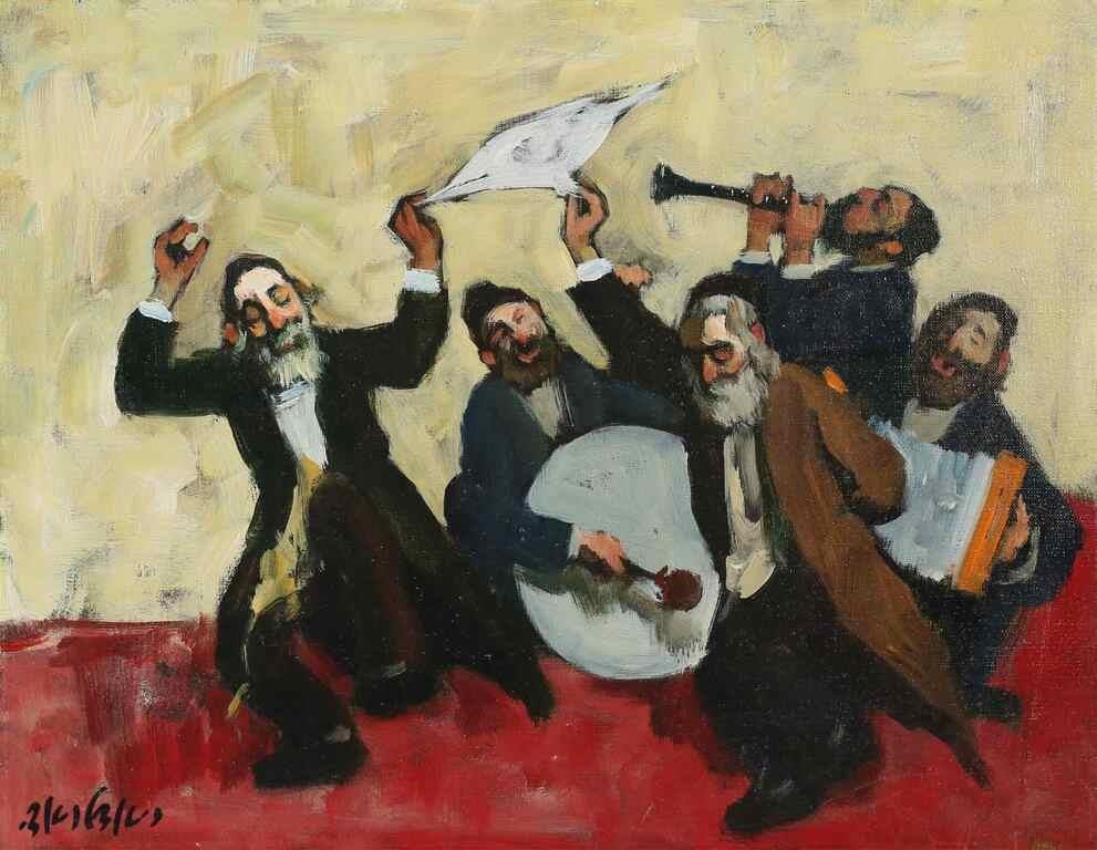 ADOLF ADLER JUDAICA OIL ON