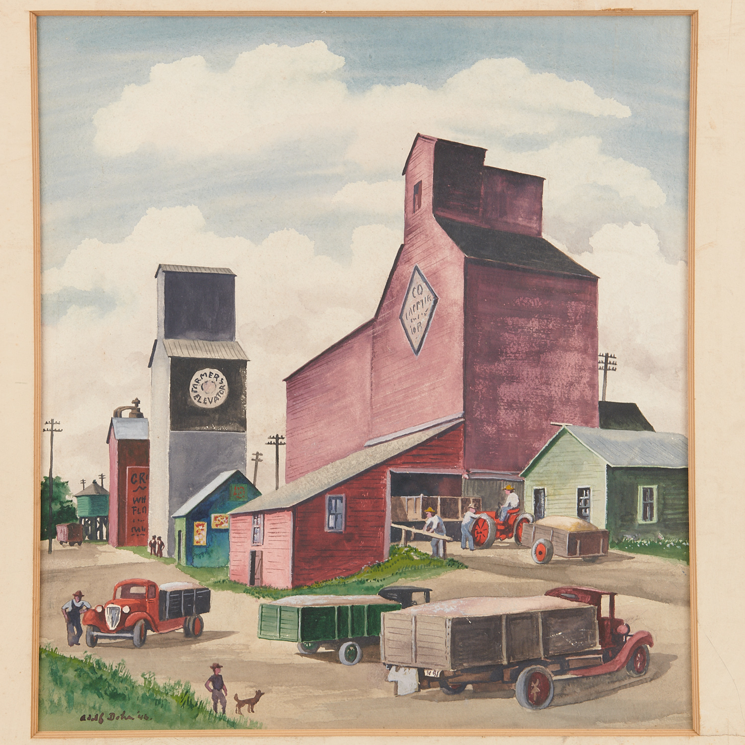 ADOLF DEHN, WATERCOLOR ON