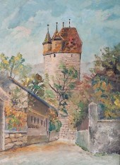 ADOLF GEISSLER OIL ON MASONITE