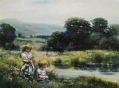 ADOLF SEHRING, CHILDREN BESIDE