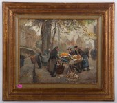 ADOLF VAN NESTE. VILLAGE MARKE