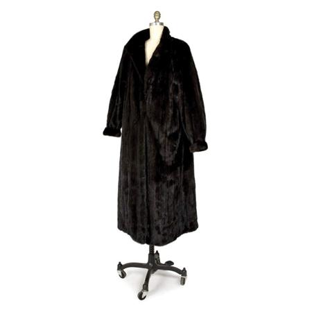 Adolfo Black Mink Full Length
