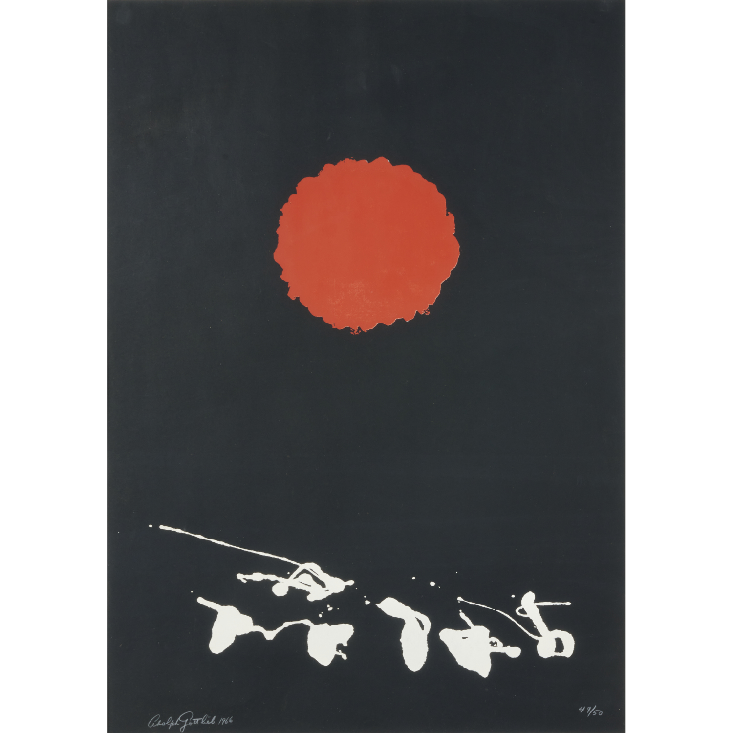 ADOLPH GOTTLIEB, TWO-COLOR