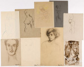 ADOLPHE BORIE NINE PENCIL AND