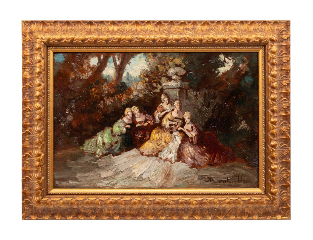 ADOLPHE MONTICELLI ?LADIES IN THE