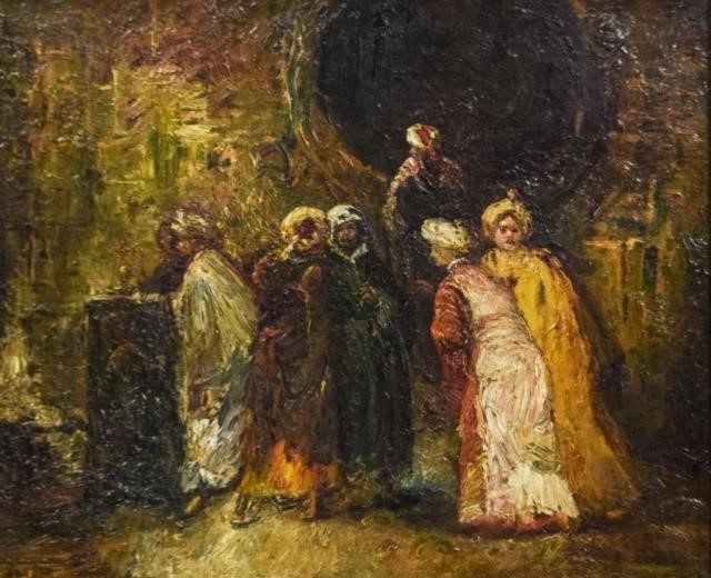 ADOLPHE MONTICELLI OIL ON CANVAS