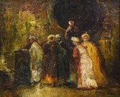 ADOLPHE MONTICELLI OIL ON CANV