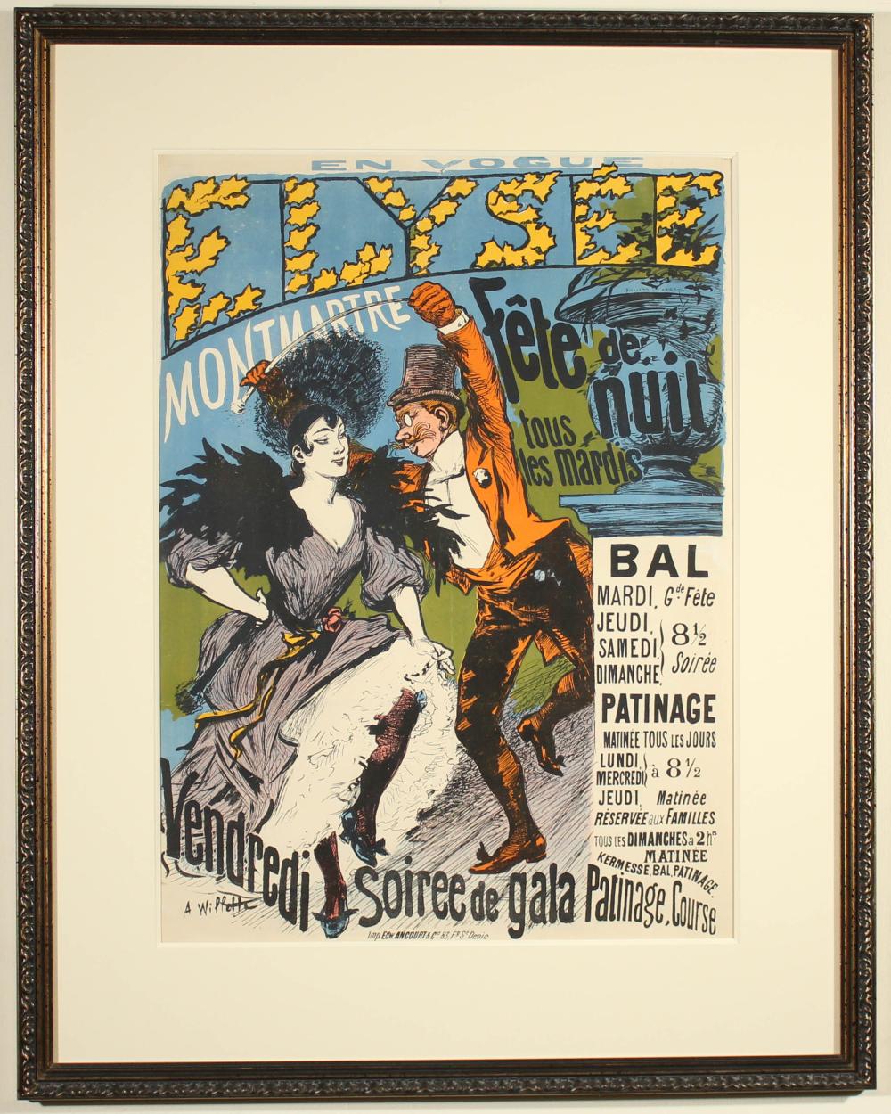 ADOLPHE WILLETTE LITHOGRAPH