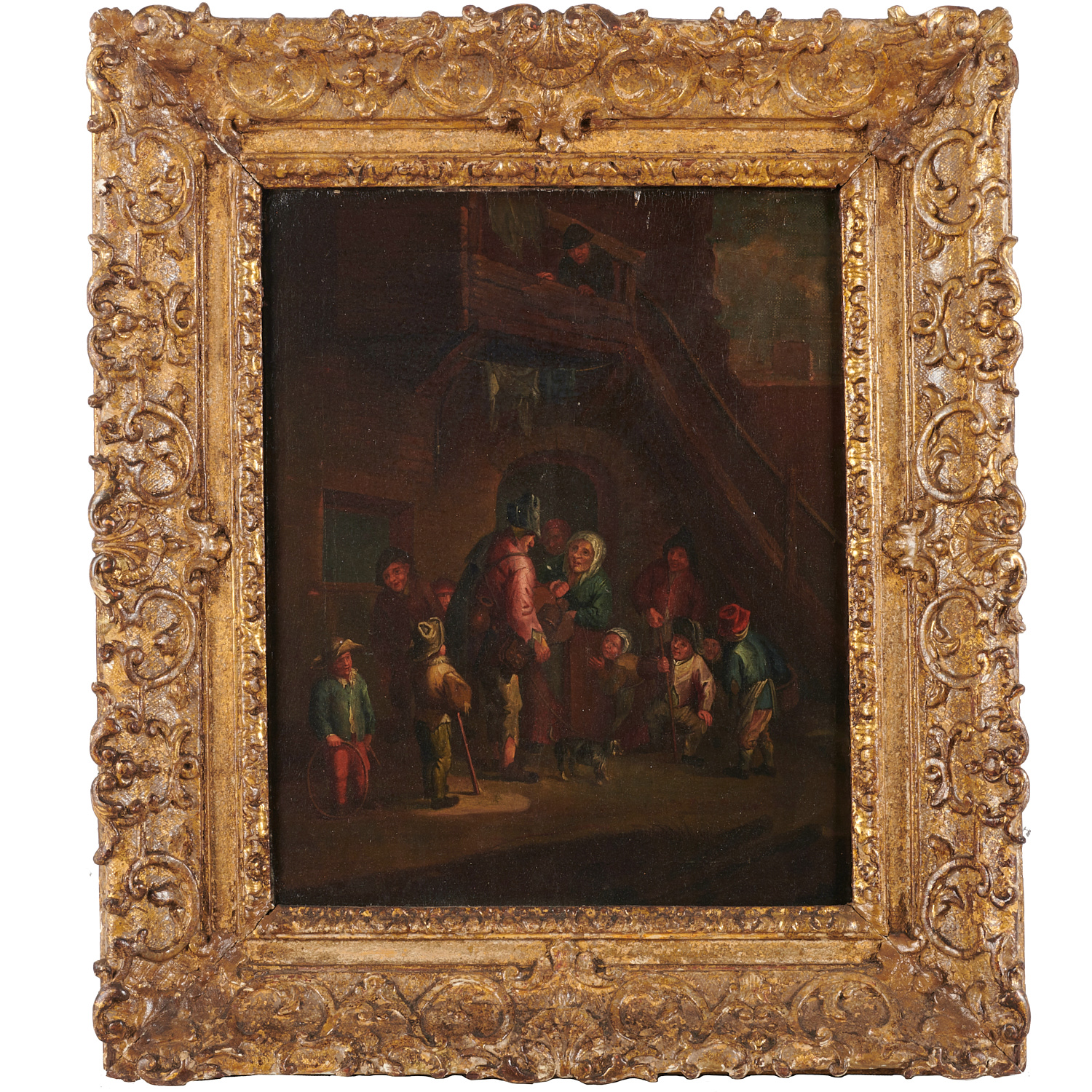 ADRIAEN VAN OSTADE (CIRCLE), OIL ON