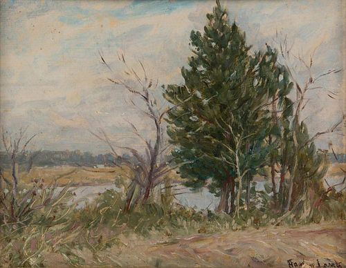 ADRIAN LAMB OIL ON BOARD,