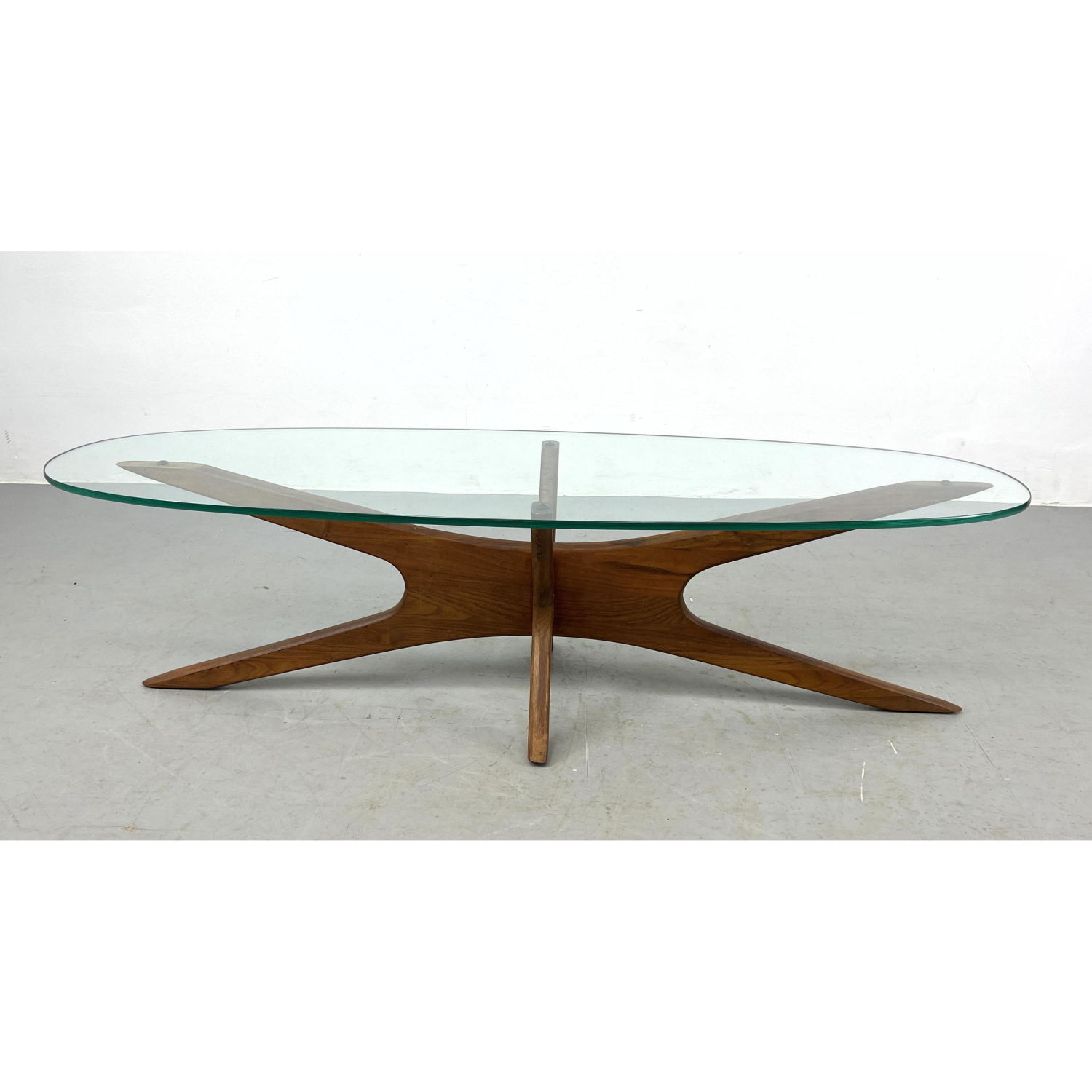 ADRIAN PEARSALL Glass Top Walnut