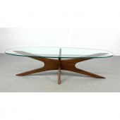 ADRIAN PEARSALL Glass Top Waln