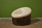 ADRIAN PEARSALL, LOUNGE CHAIR<