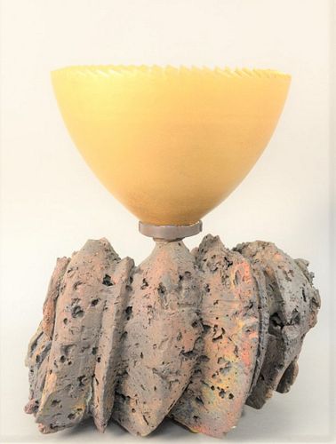 ADRIAN SAXE (B. 1943) GOLD BOWL