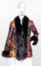 ADRIENNE LANDAU FOX FUR & EMBR