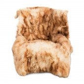 ADRIENNE LANDAU FOX FUR THROW