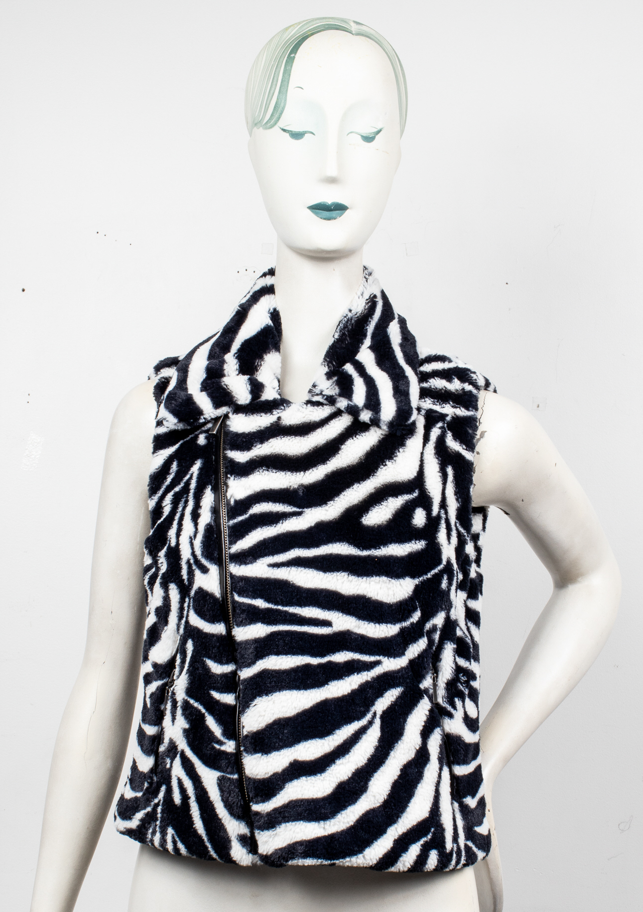 ADRIENNE LANDAU ZEBRA PRINT FAUX