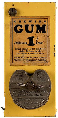 ADVANCE MACHINE COMPANY 1 CENT