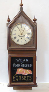 ADVERTISING CLOCK, "WEAR THE W