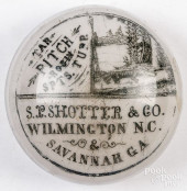 ADVERTISING GLASS PAPERWEIGHT<