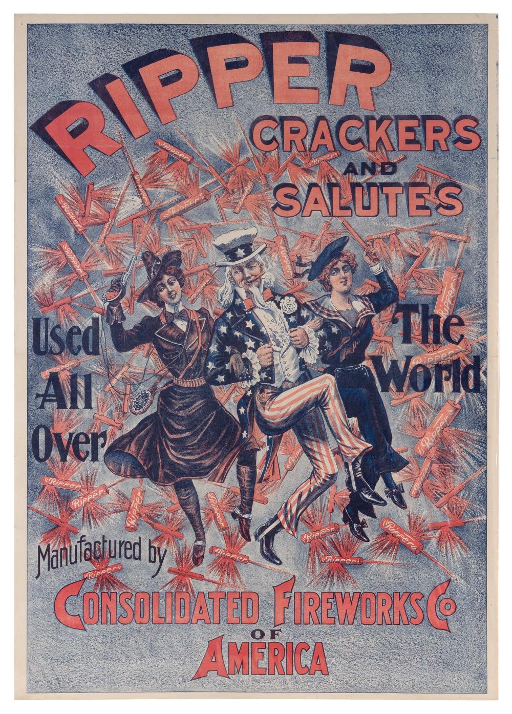 ADVERTISING POSTER "RIPPER CRACKERS