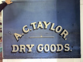 ADVERTISING SIGN, A.C. TAYLOR