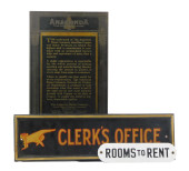 ADVERTISING SIGNS, THREE PIECE