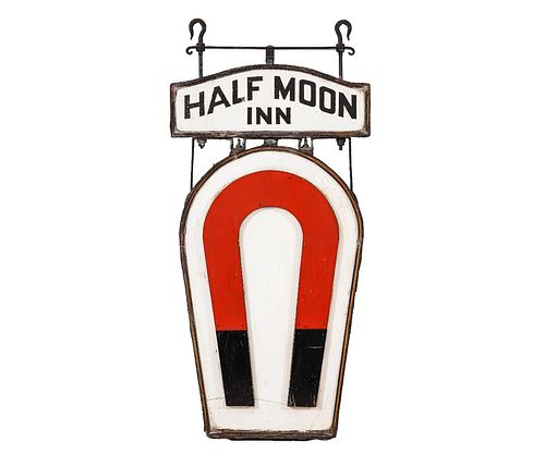 ADVERTIZING SIGNHalf Moon Inn