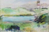 A.E. FOLGER VINTAGE WATERCOLOR