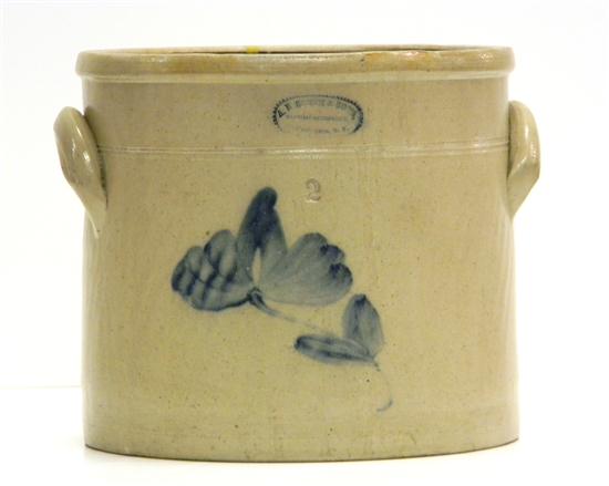 A.E. Smith two gallon stoneware