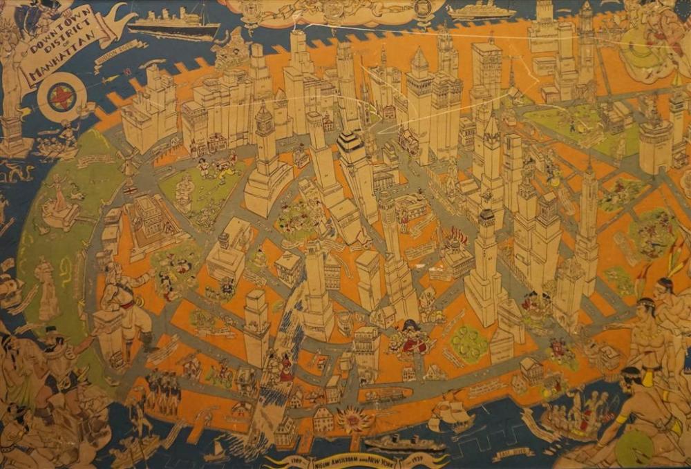AERIAL ILLUSTRATION OF DOWNTOWN NEW