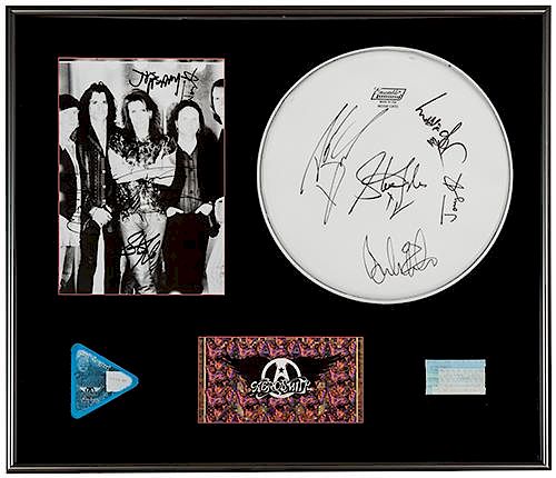 AEROSMITH AUTOGRAPHED CONCERT